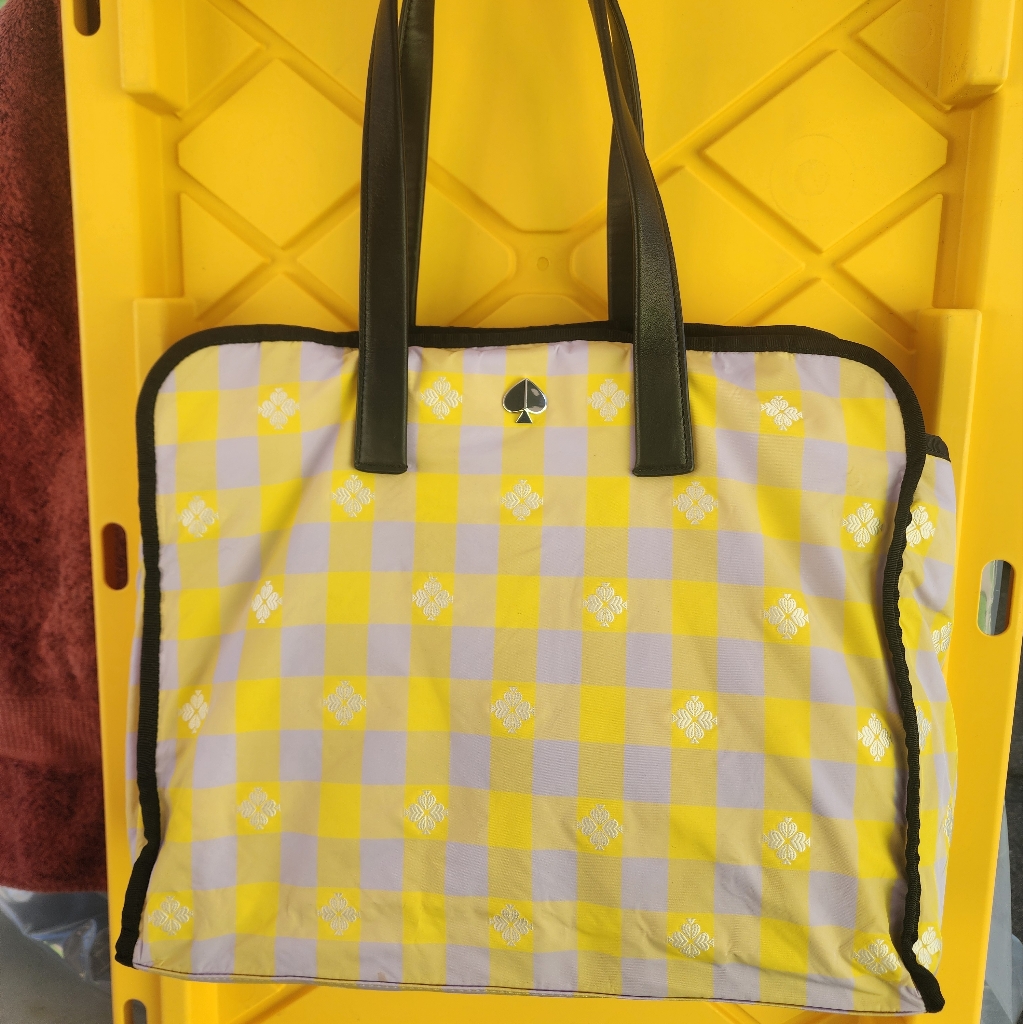 Kate Spade Handbag Summer Lightweight With Bingham Design Leather Trim
